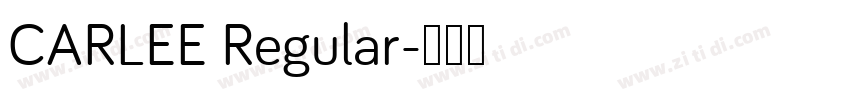 CARLEE Regular字体转换